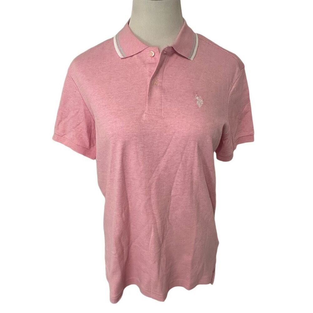 New! US Polo Association Pink Golf Shirt Sz S